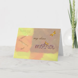 my dear mother card