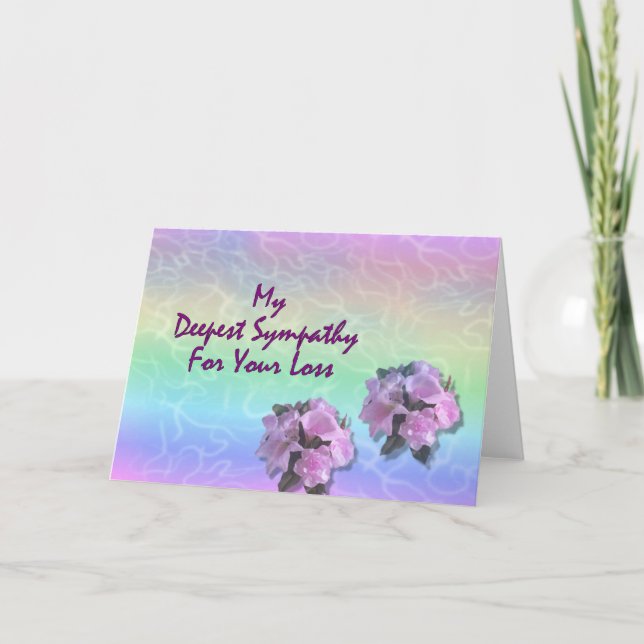 My Deepest Sympathy For Your Loss Card (Front)