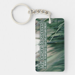 "My desire to succeed" Motivation Affirmation Keychain