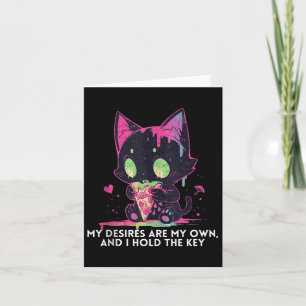 My Desires Are My Own And I Hold The Key Stoic Cat Card