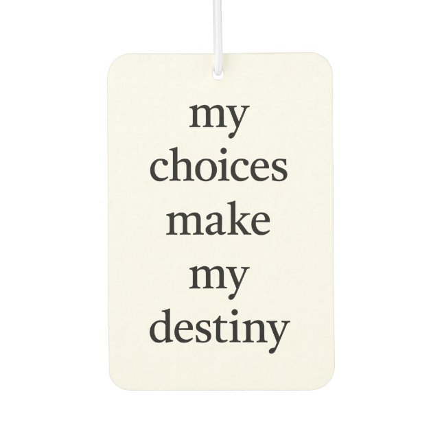 My Destiny Air Freshener (Front)