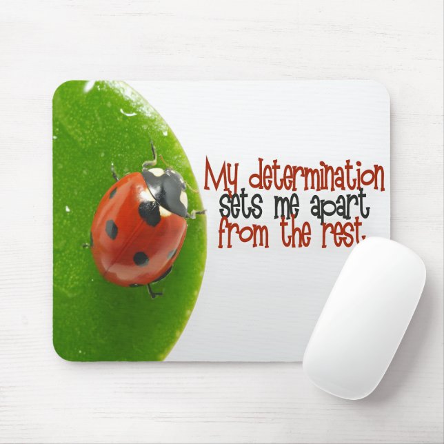 "My determination" Motivation Affirmation Mouse Pad (With Mouse)