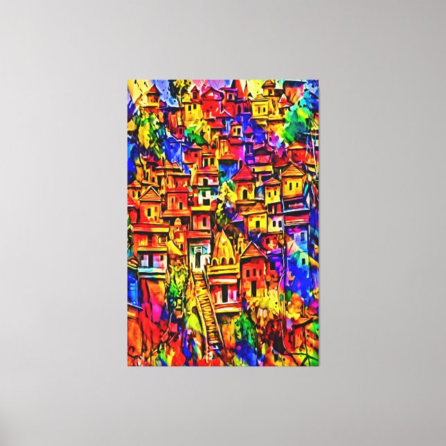 My digital art brush canvas print (Front)