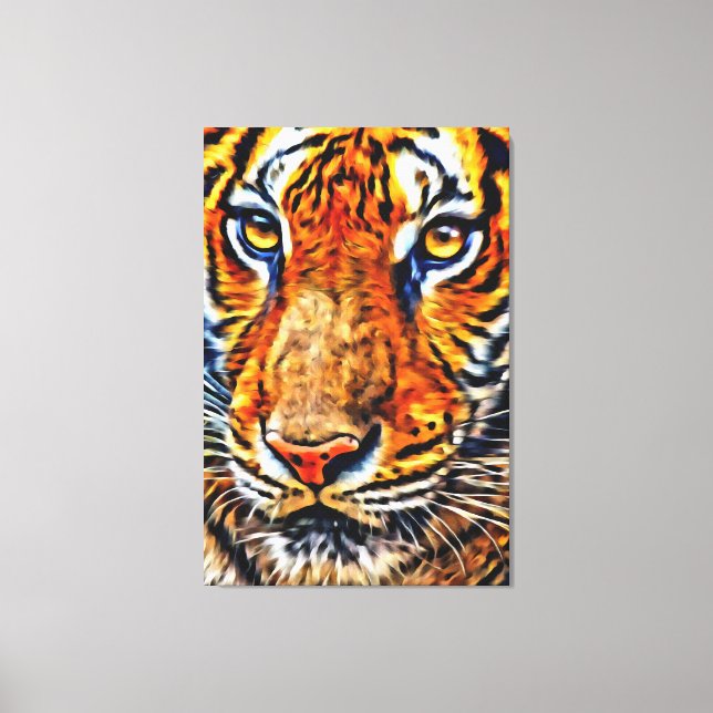 My digital art brush canvas print (Front)