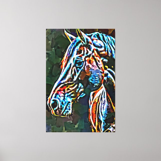 My digital art brush canvas print (Front)