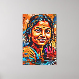 My digital art brush canvas print