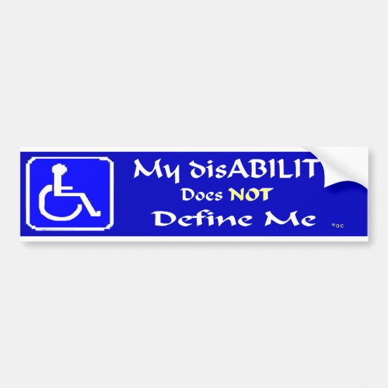 Disabled Bumper Stickers & Car Stickers Zazzle CA