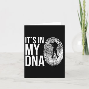 My Dna Biathlon Fingerprint Skiing Slogan Shooting Card