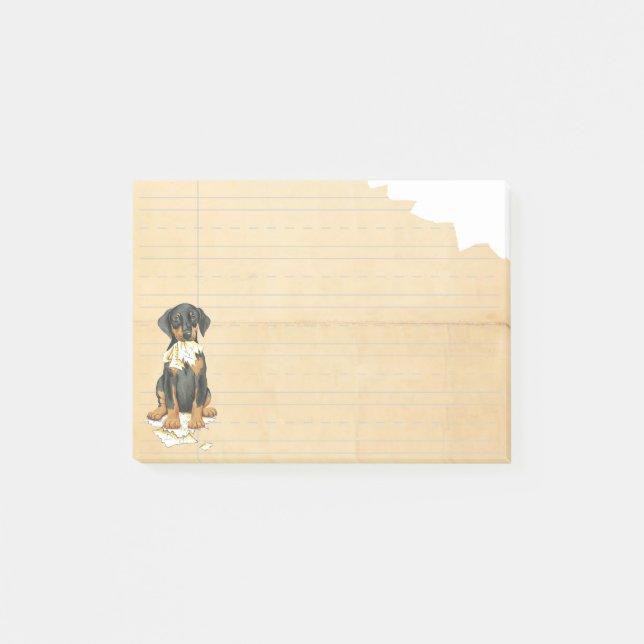 My Doberman Ate my Homework Post-it Notes (Front)