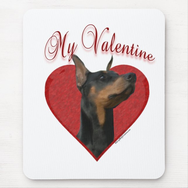 My Doberman Pinscher Valentine Mouse Pad (Front)