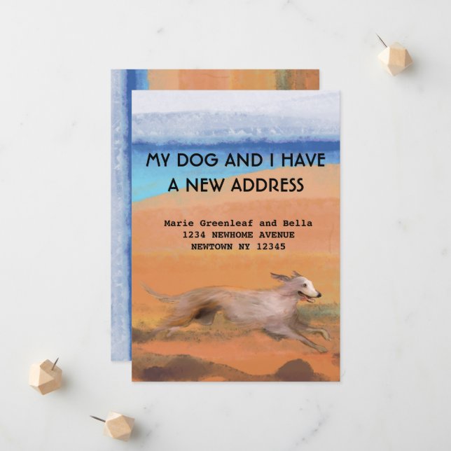 My dog and I have moved Announcement (Front/Back In Situ)