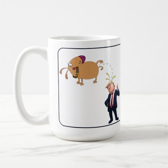  My Dog And The Pres  Coffee Mug (Left)