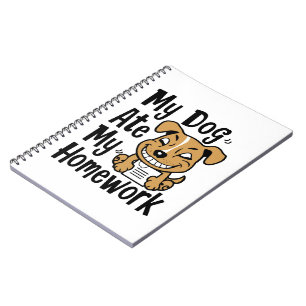 My dog ate my homework notebook