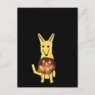 My Dog Buddy and Pumpkin, Postcard