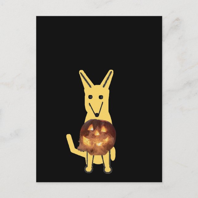 My Dog Buddy and Pumpkin, Postcard (Front)