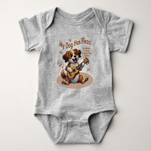 My Dog Has Fleas Ukulele Tuning Song Baby Bodysuit