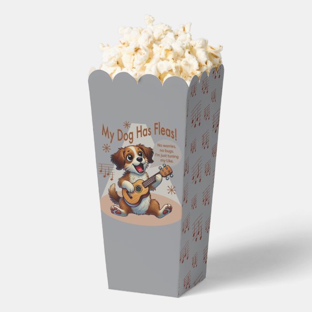 My Dog Has Fleas Ukulele Tuning Song Favor Box (Popped)