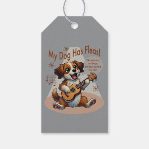 My Dog Has Fleas Ukulele Tuning Song Gift Tags