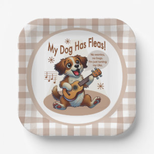 My Dog Has Fleas Ukulele Tuning Song Paper Plate