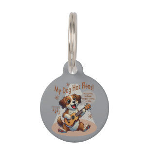 My Dog Has Fleas Ukulele Tuning Song Pet Tag