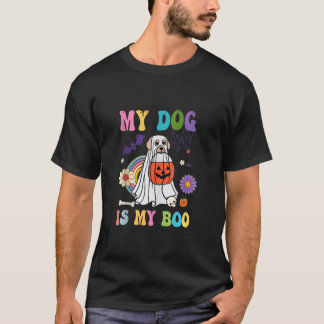 My Dog Is Boo Funny Dog Owner Boo Ghost Lover Hall T-Shirt