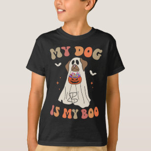 My Dog Is My Boo Ghost Spooky Halloween Dog Lover T-Shirt