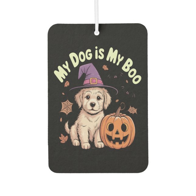 My Dog is My Boo Halloween Air Freshener (Front)