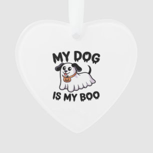 My Dog Is My Boo Shirt � Funny Dog Lover Gift 2025 Ornament
