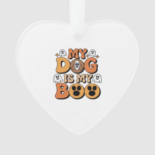 My Dog Is My Boo Shirt � Funny Dog Lover Gift 2025 Ornament
