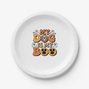 My Dog Is My Boo Shirt � Funny Dog Lover Gift 2025 Paper Plate