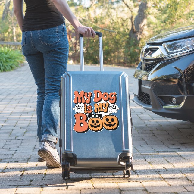My Dog Is My Boo, Teacher, Funny Dog Lover Educato (Suitcase Insitu)