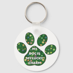 My Dog is my lucy charm Keychain
