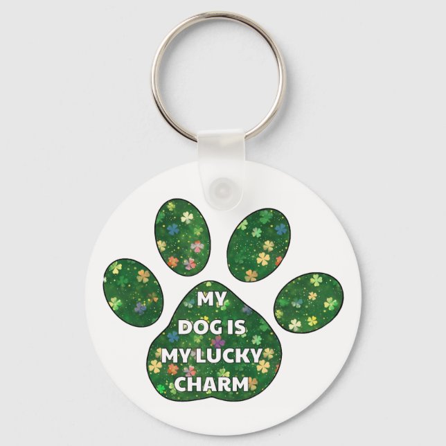 My Dog is my lucy charm Keychain (Front)