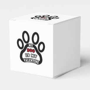 my dog is my valentine favor box