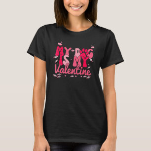 My Dog Is My Valentine Heart Candy Valentines Day T-Shirt