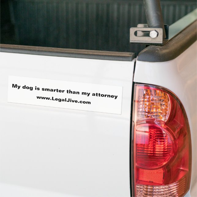 My dog is smarter than bumper sticker (On Truck)