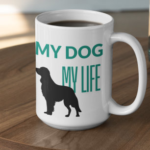 My Dog my Bro with a Dog in a Shadow  Coffee Mug