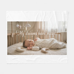My Dreams Have Music Fleece Blanket