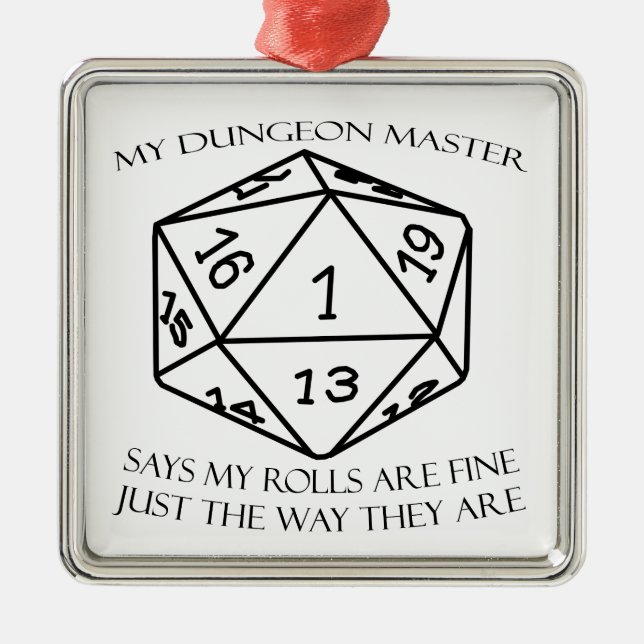 My Dungeon Master Metal Ornament (Front)