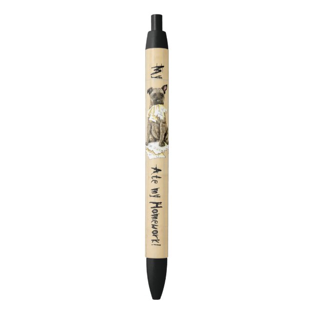 My Dutch Shepherd Ate my Homework Black Ink Pen (Front Vertical)