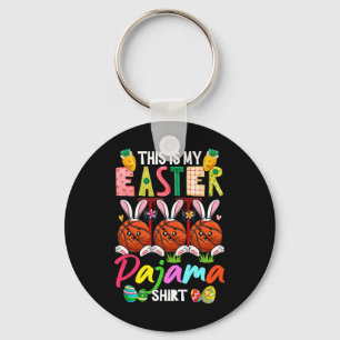 My Easter Pyjama Shirt Costume Sketll Player Lover Keychain