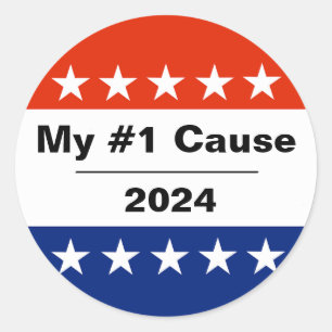 My Election Issue 2024 Button Classic Round Sticker