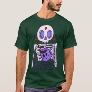 My emotional support beverage skeleton T-Shirt