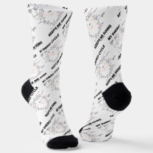 My Energy Cycle Keeps Me Going Krebs Cycle Humour Socks