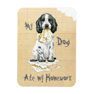 My English Cocker Ate My Homework Magnet
