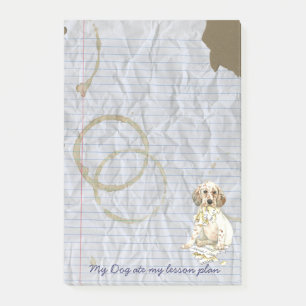My English Setter Ate My Lesson Plan Post-it Notes