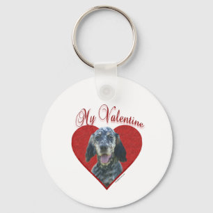 My English Setter Valentine Keychain