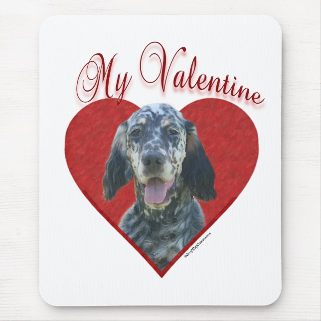 My English Setter Valentine Mouse Pad (Front)