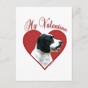 My English Springer Spaniel Valentine Holiday Postcard