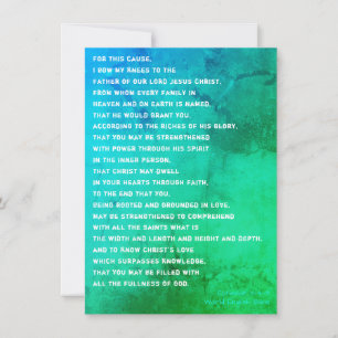 My Ephesians 3 Prayer For You Card